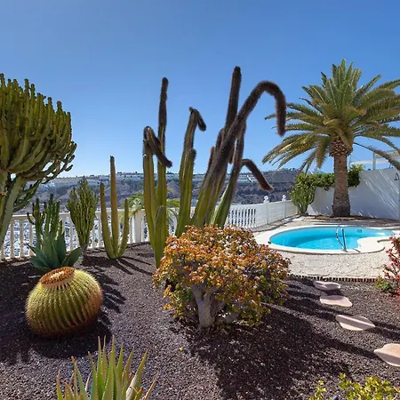 Stunning Villa With Breathtaking Ocean View Mogan Exterior photo